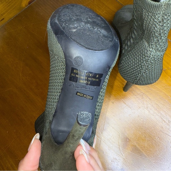 Anne Michelle Olive High Heel Booties - Picture 8 of 9
